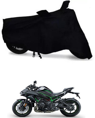 THE REAL ARV Waterproof Two Wheeler Cover for Kawasaki(ZH2, Black)