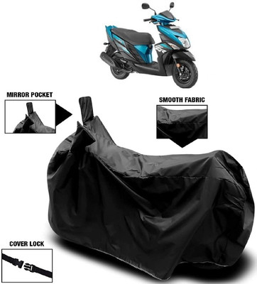 MMSSTAR Waterproof Two Wheeler Cover for Yamaha(Cygnus Ray ZR BS6, Black)