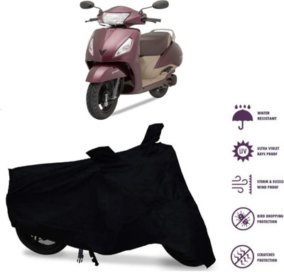 WMIZEXA Waterproof Two Wheeler Cover for Universal For Bike(Jupiter, Black)