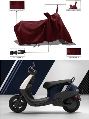 Mdstar Waterproof Two Wheeler Cover for Ola(Scooty, Maroon)