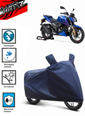 FRONCH Waterproof Two Wheeler Cover for TVS(Apache RTR 200 4V, Blue)