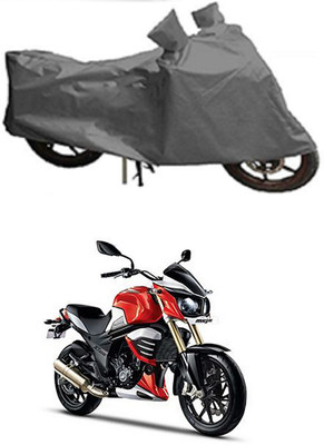 Mdstar Waterproof Two Wheeler Cover for Mahindra(MOJO XT 300, Grey)