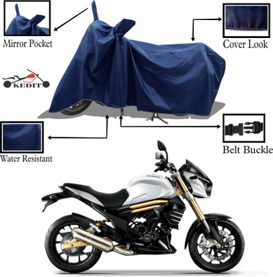KEDIT Two Wheeler Cover for Mahindra(Mojo, Blue)