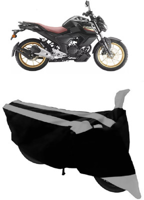 HEMSKAR Two Wheeler Cover for Yamaha(FZ-S Fi Version 3.0, Black, Grey)