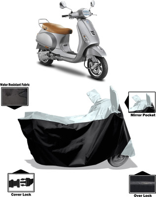 Amexride Two Wheeler Cover for Vespa(Vespa VXL 150, White)