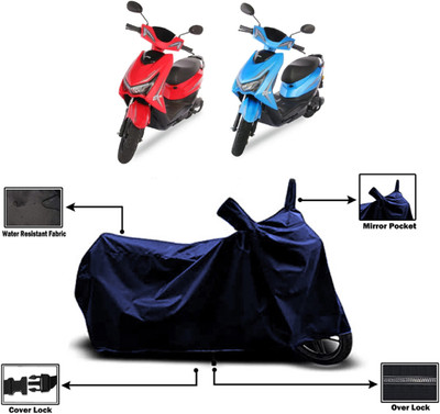 Amexride Two Wheeler Cover for Ampere(Reo Elite, Blue)
