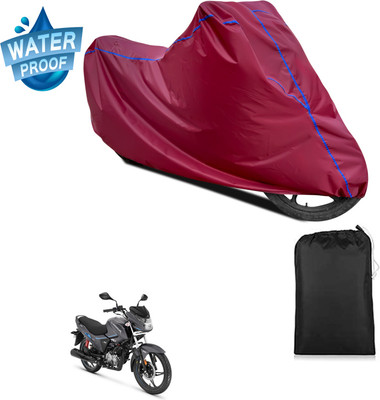 PAGORA Waterproof Two Wheeler Cover for Hero(Glamour i3s BS6, Maroon)