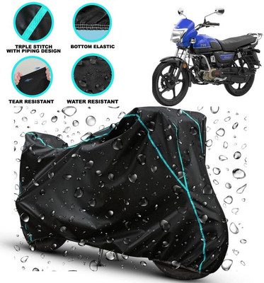 kerwa Waterproof Two Wheeler Cover for TVS(Radeon, Black)