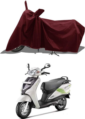 KEDIT Two Wheeler Cover for Hero(Duet LX 110CC, Maroon)