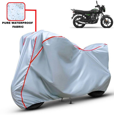 Delphinium Waterproof Two Wheeler Cover for Bajaj(CT 125X, Silver, Red)