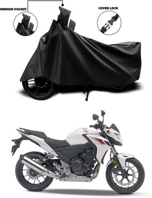 KEDIT Two Wheeler Cover for Honda(CB500F, Black)