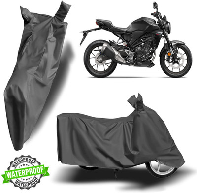 Autoinnovation Waterproof Two Wheeler Cover for Honda(CB300R, Grey)