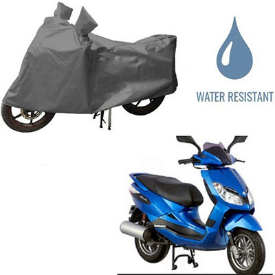 DeepShakshi AUTOMOTIVE Waterproof Two Wheeler Cover for Bajaj(Sunny, Grey)