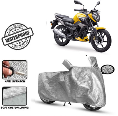 Autoinnovation Waterproof Two Wheeler Cover for TVS(Raider, Silver)