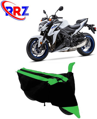 RRZ Waterproof Two Wheeler Cover for Suzuki(GSX-S1000 ABS, Black, Green)