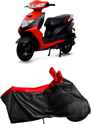 APNEK Waterproof Two Wheeler Cover for Ampere(Zeal, Black, Red)