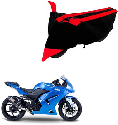 DeepShakshi AUTOMOTIVE Two Wheeler Cover for Kawasaki(Ninja 250, Black, Red)