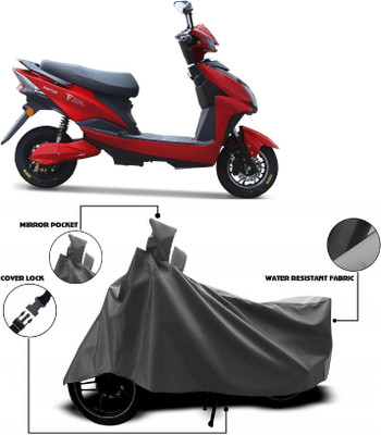 MMSSTAR Waterproof Two Wheeler Cover for Techo Electra(Raptor BS6, Grey)
