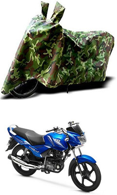 Mdstar Waterproof Two Wheeler Cover for TVS(Star City Plus BS6, Green)
