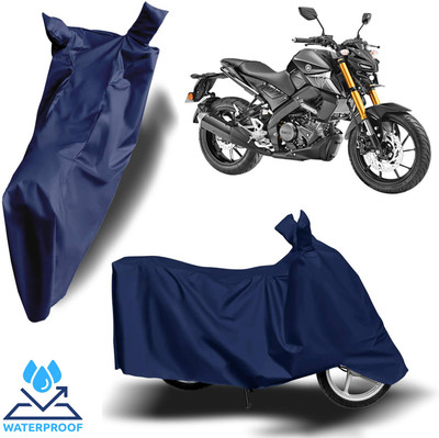 ROYAL AUTO MART Waterproof Two Wheeler Cover for Yamaha(MT-15, Blue)