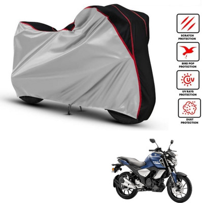 Love Me Two Wheeler Cover for Yamaha(FZ-S, Black)