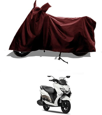 KEDIT Two Wheeler Cover for Suzuki(Burgman Street, Maroon)