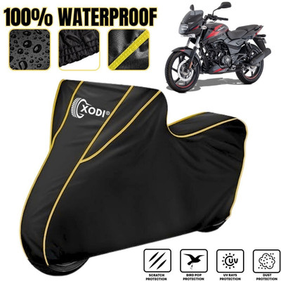 xodi Waterproof Two Wheeler Cover for Bajaj(Pulsar, Black, Yellow)