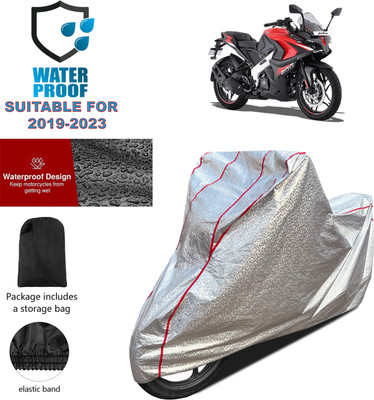PAGORA Waterproof Two Wheeler Cover for Bajaj(Pulsar RS200 BS6, Silver)