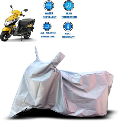 GOSHIV-car and bike accessories Two Wheeler Cover for Honda(Dio, Silver)