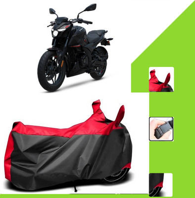 WMIZEXA Two Wheeler Cover for Bajaj(Pulsar N160, Black, Red)