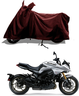 GROFATIK Two Wheeler Cover for Suzuki(Katana, Maroon)