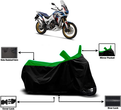 Amexride Two Wheeler Cover for Honda(CRF1000L Africa Twin, Green)