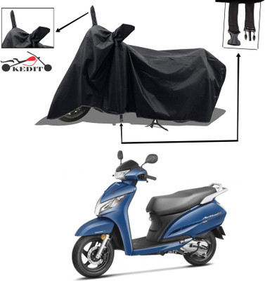 KEDIT Two Wheeler Cover for Honda(Activa 125, Black)