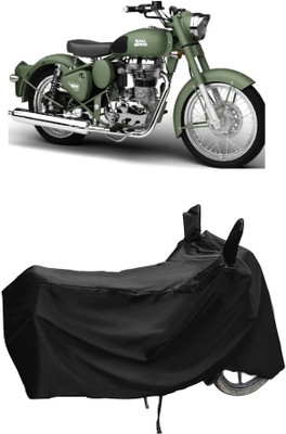 Autoprime Two Wheeler Cover for Royal Enfield(Beat, Black)