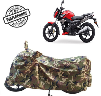 ROYAL AUTO MART Waterproof Two Wheeler Cover for TVS(Raider, Green, Multicolor)