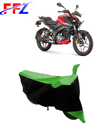 FFZ Two Wheeler Cover for Bajaj(Pulsar 160 NS DTS-i, Black, Green)