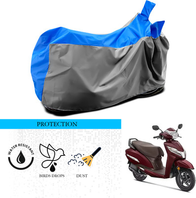 SnehaSales Waterproof Two Wheeler Cover for Honda(Activa 125, Grey, Blue)