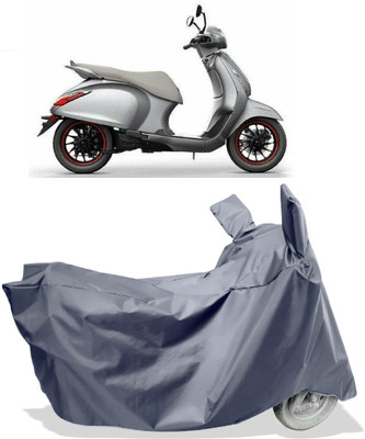 Amexride Two Wheeler Cover for Bajaj(Urbanite Chetak BS6, Grey)