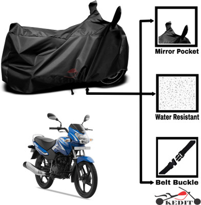 KEDIT Two Wheeler Cover for TVS(Star Sport, Black)