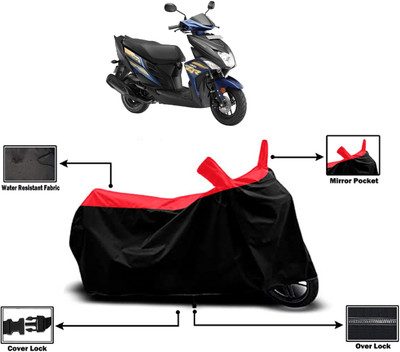 Amexride Two Wheeler Cover for Yamaha(Cygnus Ray ZR, Red)