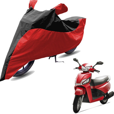 RiderShine Two Wheeler Cover for Mahindra(Gusto BS6, Red, Black)