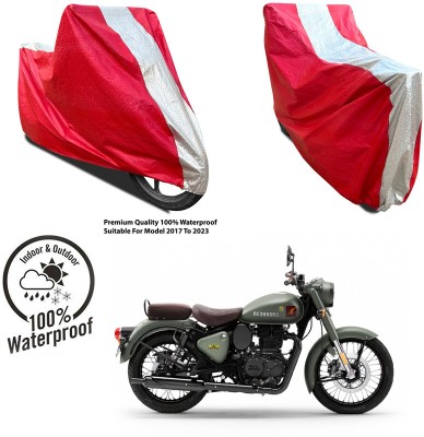 AUTOCAD Waterproof Two Wheeler Cover for Vespa(VXL 150 BS6, Silver, Red)