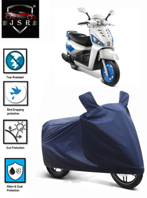 J S R Waterproof Two Wheeler Cover for Mahindra(Gusto 125, Blue)