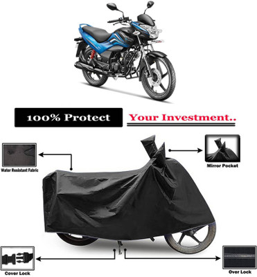 KEDIT Two Wheeler Cover for Hero(Passion Xpro, Black)