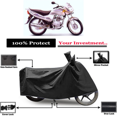 Amexride Two Wheeler Cover for LML(Freedom Prima, Black)