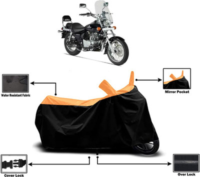 Amexride Two Wheeler Cover for Bajaj(Avenger 220 DTS-i, Orange)