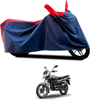 PAGORA Waterproof Two Wheeler Cover for Bajaj(Platina 110, Black, Red)