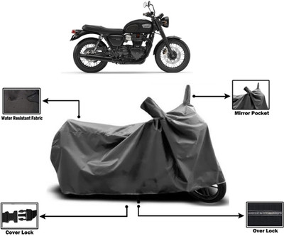 Amexride Two Wheeler Cover for Triumph(Bonneville T100, Grey)