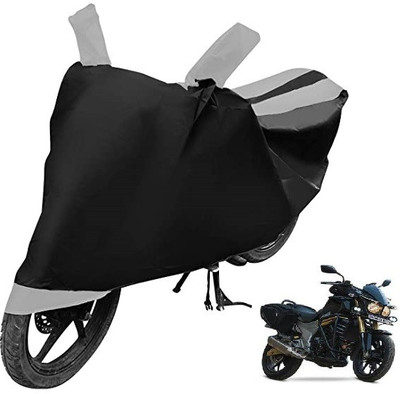 Auto Hub Two Wheeler Cover for Mahindra(Mojo, Silver)