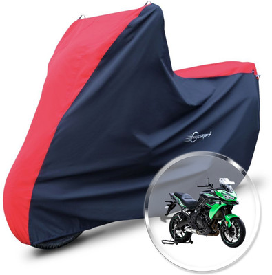 Neodrift Two Wheeler Cover for Kawasaki(Ninja ZX-6R, Red, Black)